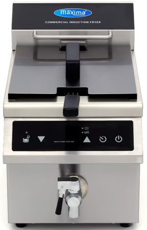 8L Induction Fryer with Tap Digital Fryer 3500W Maxima 09371090 Packaging status original