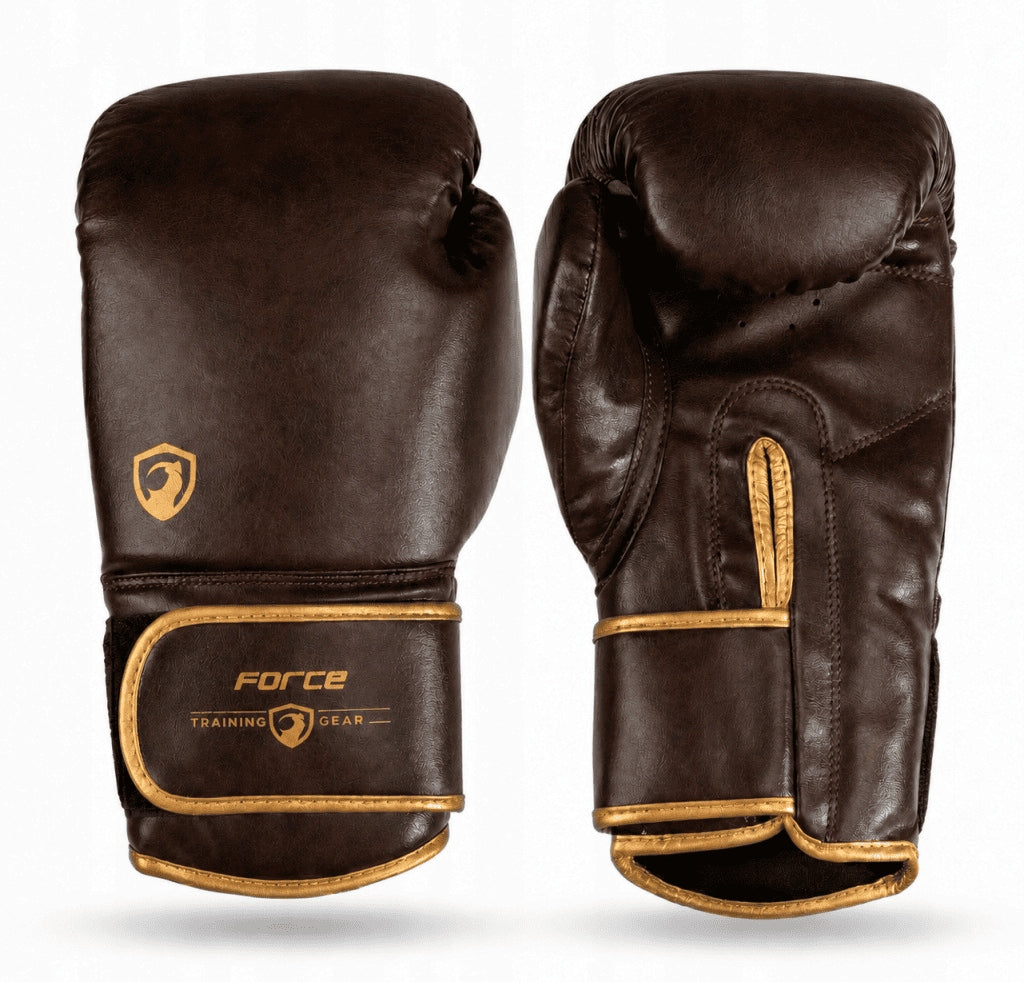 8OZ BURGUNDY SYNTHETIC LEATHER BOXING GLOVES