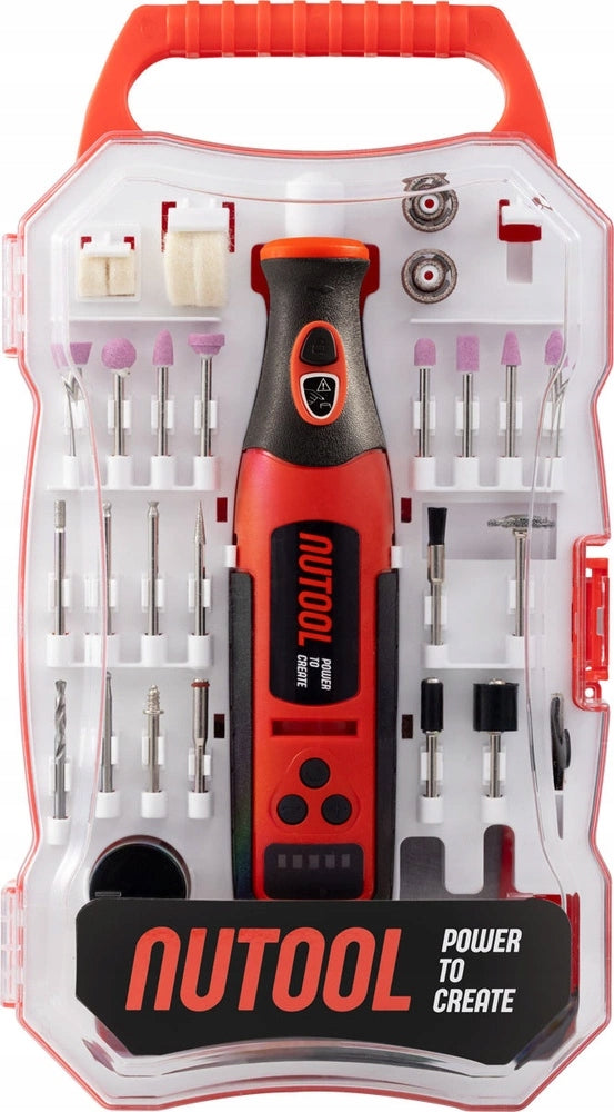 8V Multifunction Grinder + 51 Accessories NCMR8 NUTOOL Cordless Packaging status original