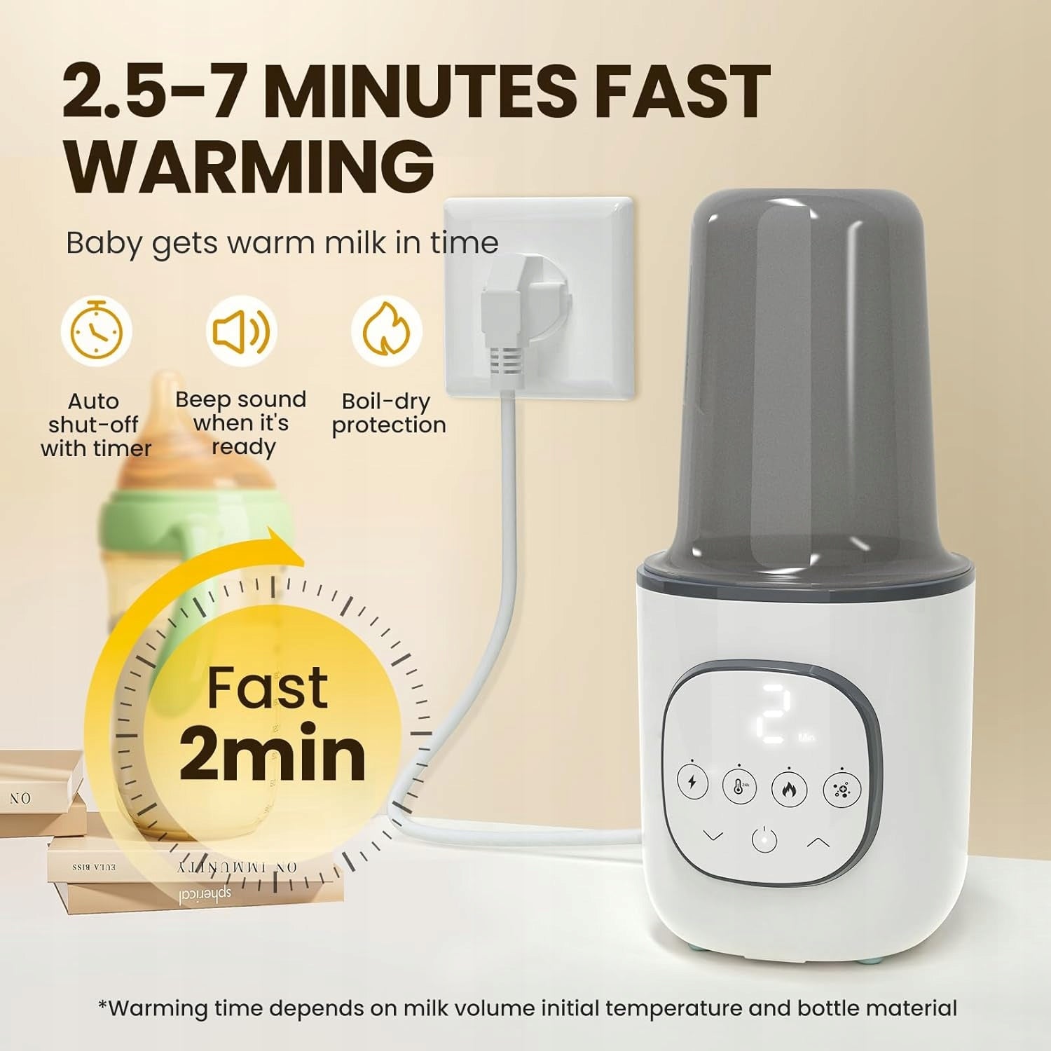 8in1 Bottle Heater Fast Sterilizer Breast Milk Defrosting 24h Manufacturer code B0CJY7NZCX