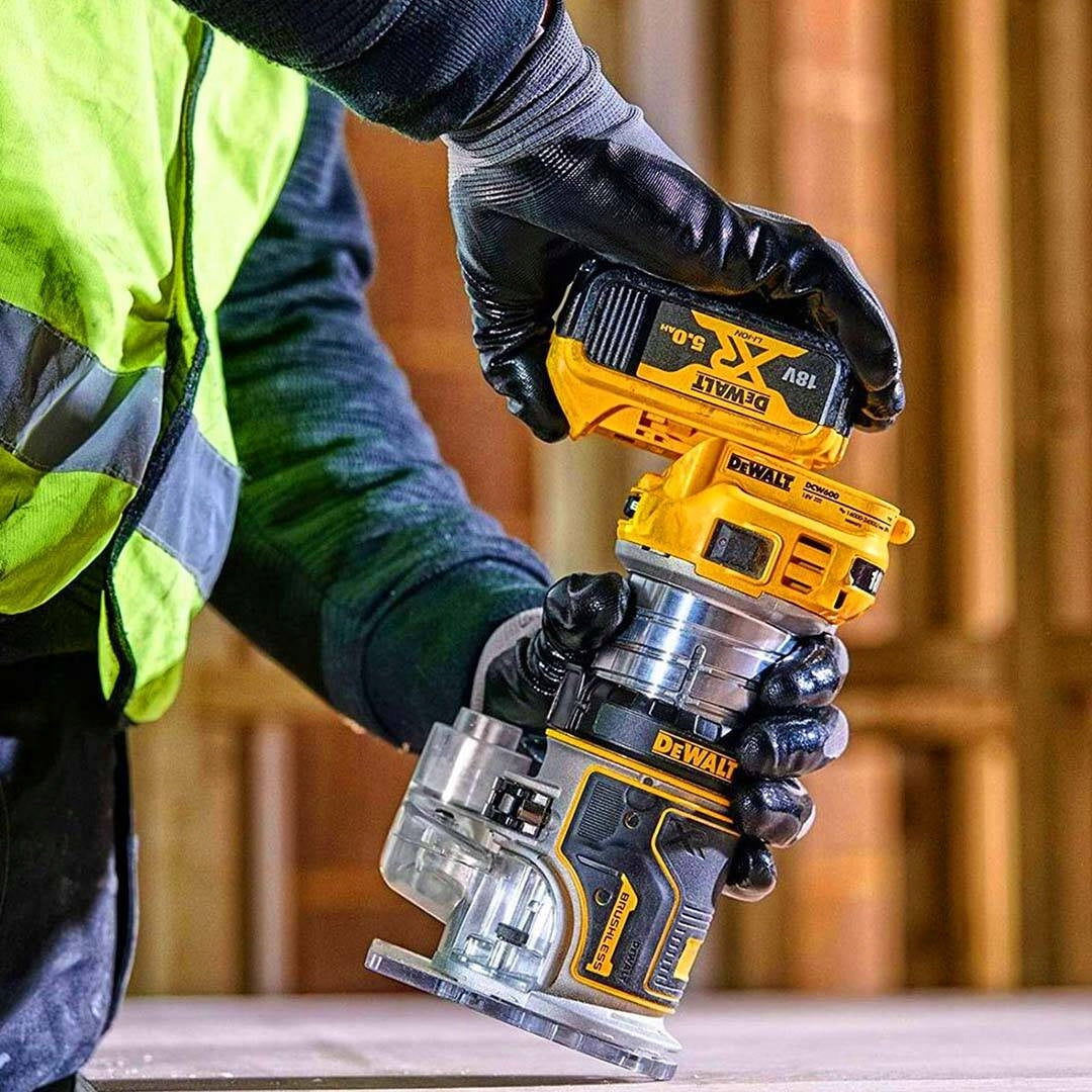 8mm 1/4" 18V HIGH SPINDLE EDGE MILLING MACHINE WITH DeWALT ADJUSTMENT Power supply rechargeable battery