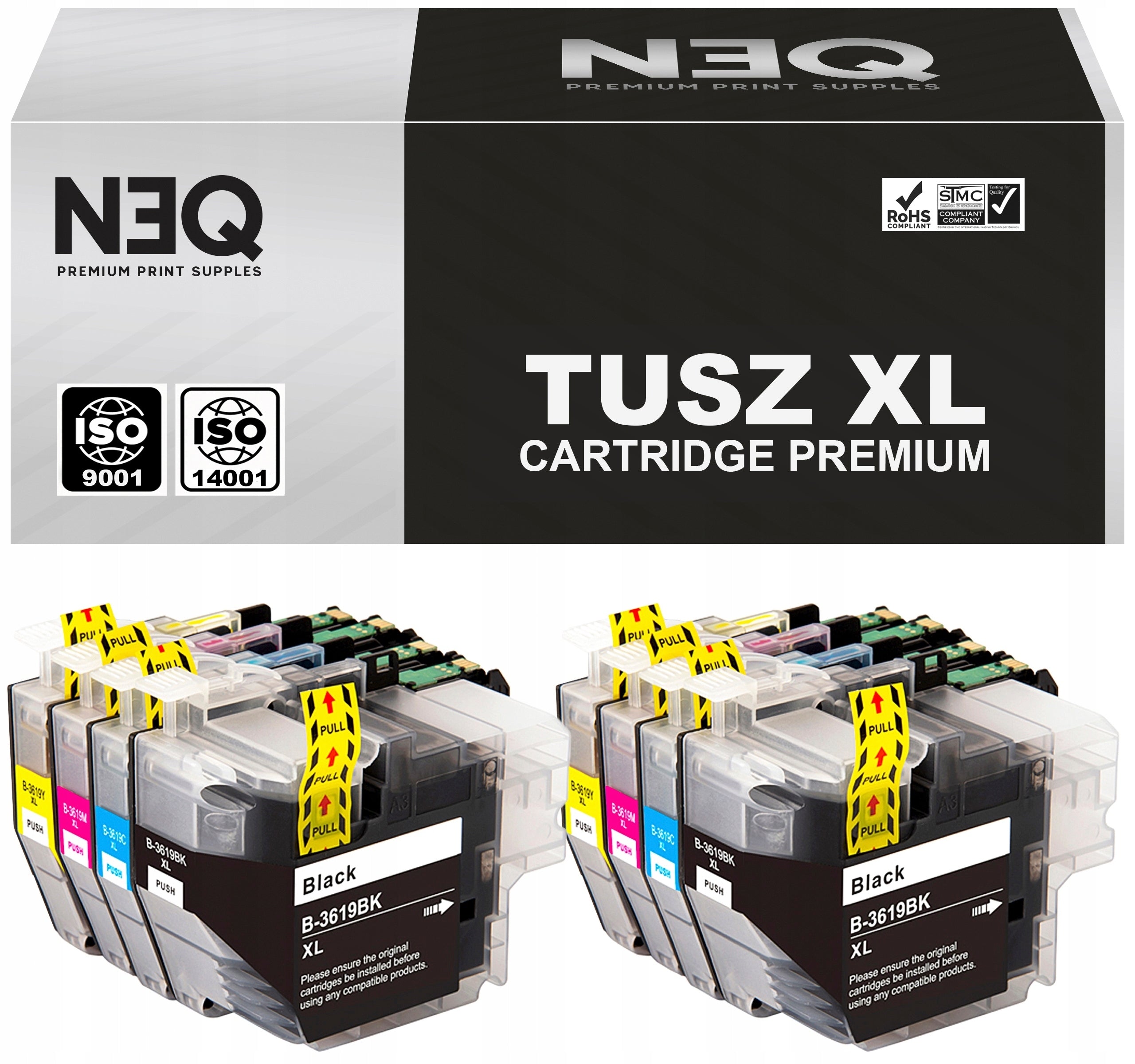 8x BROTHER INK CARTRIDGE LC3619XL MFC-J2330DW MFC-J3530DW MFC-J3930DW MFC-J2730DW