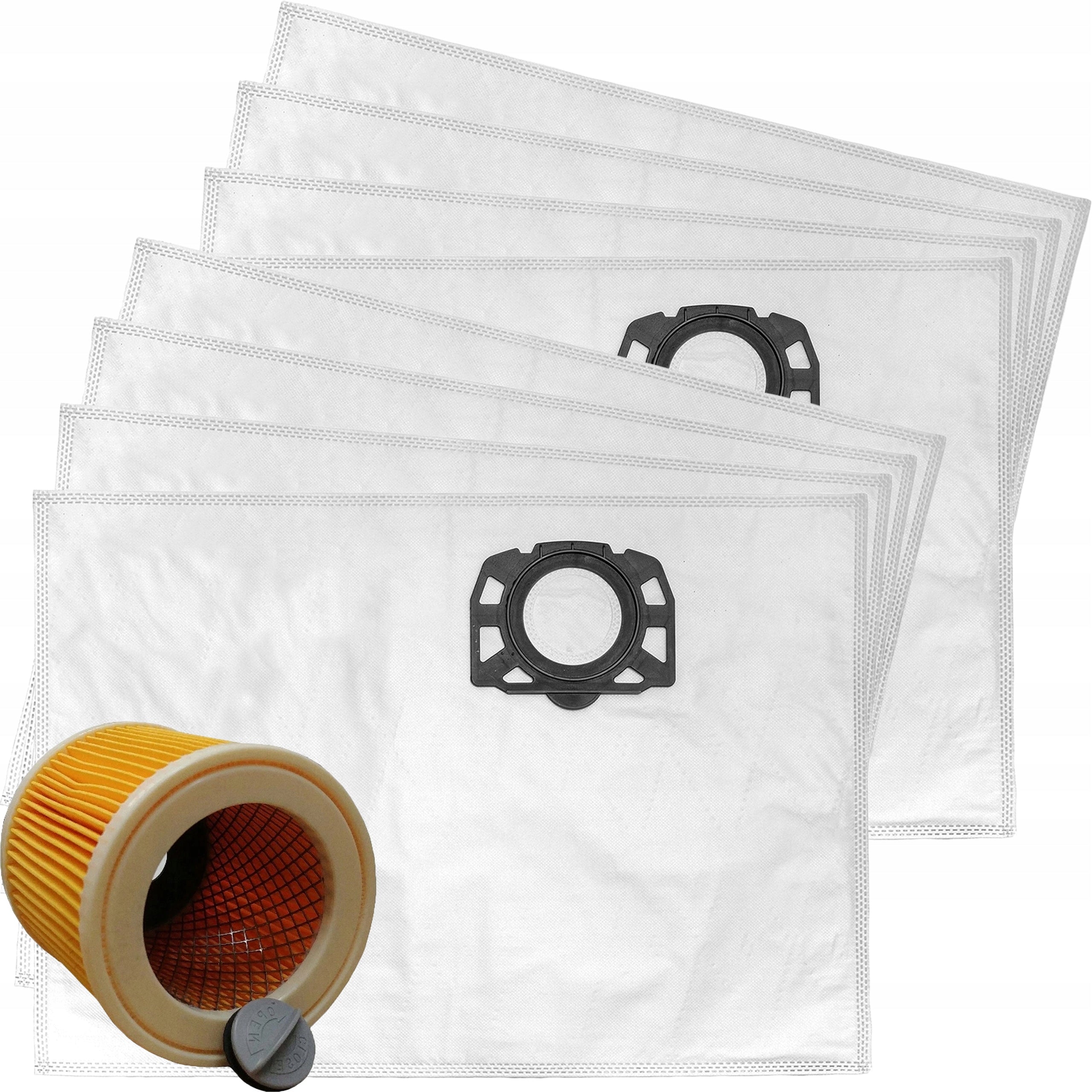 8x LARGE Bags Filter for vacuum cleaner Karcher WD3 KFI 357 SE4001 WD2 PLUS KWD3