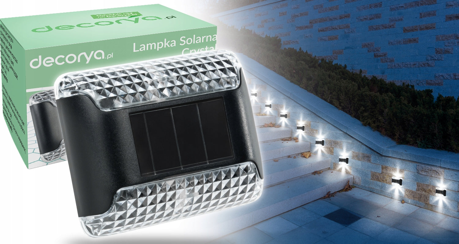 8x WATERPROOF LED SOLAR LIGHTS FOR STAIRS TERRACE BALCONY TWILIGHT SENSOR Packaging status original