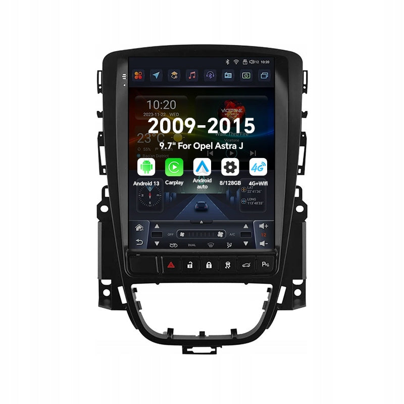 9.7" 2Din Android 13 Car Radio For Opel Astra J 2009-2015 Carplay 8G 128G