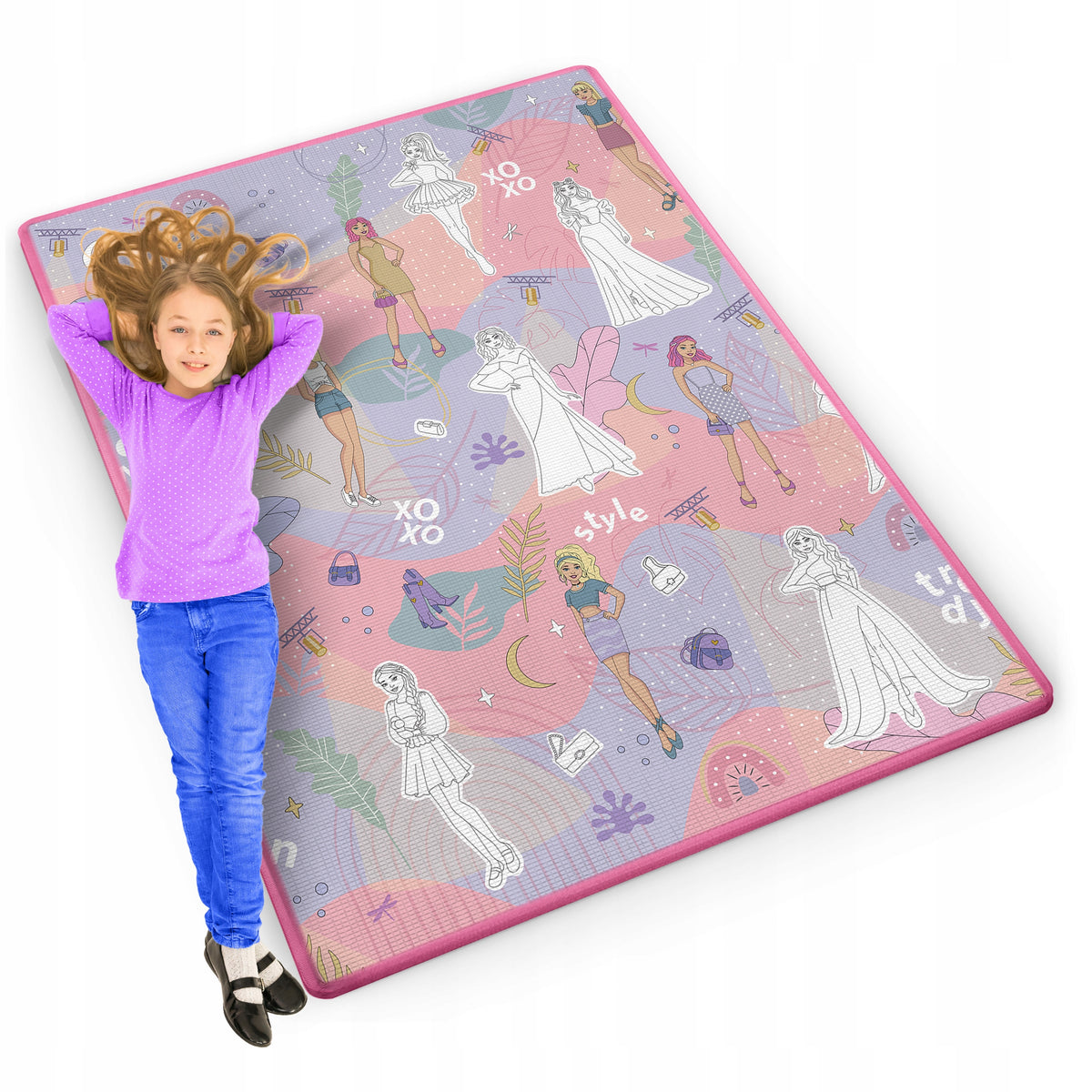 90X120 CM COLORING FOAM MAT FOR KIDS WASHABLE WATERPROOF 2IN1 Packaging status original