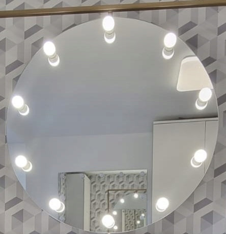 90cm Round Mirror for Hollywood Makeup