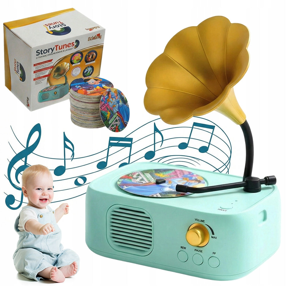 96 RECORDS TURNTABLE FOR CHILDREN STORIES MUSIC CHRISTMAS GIFT