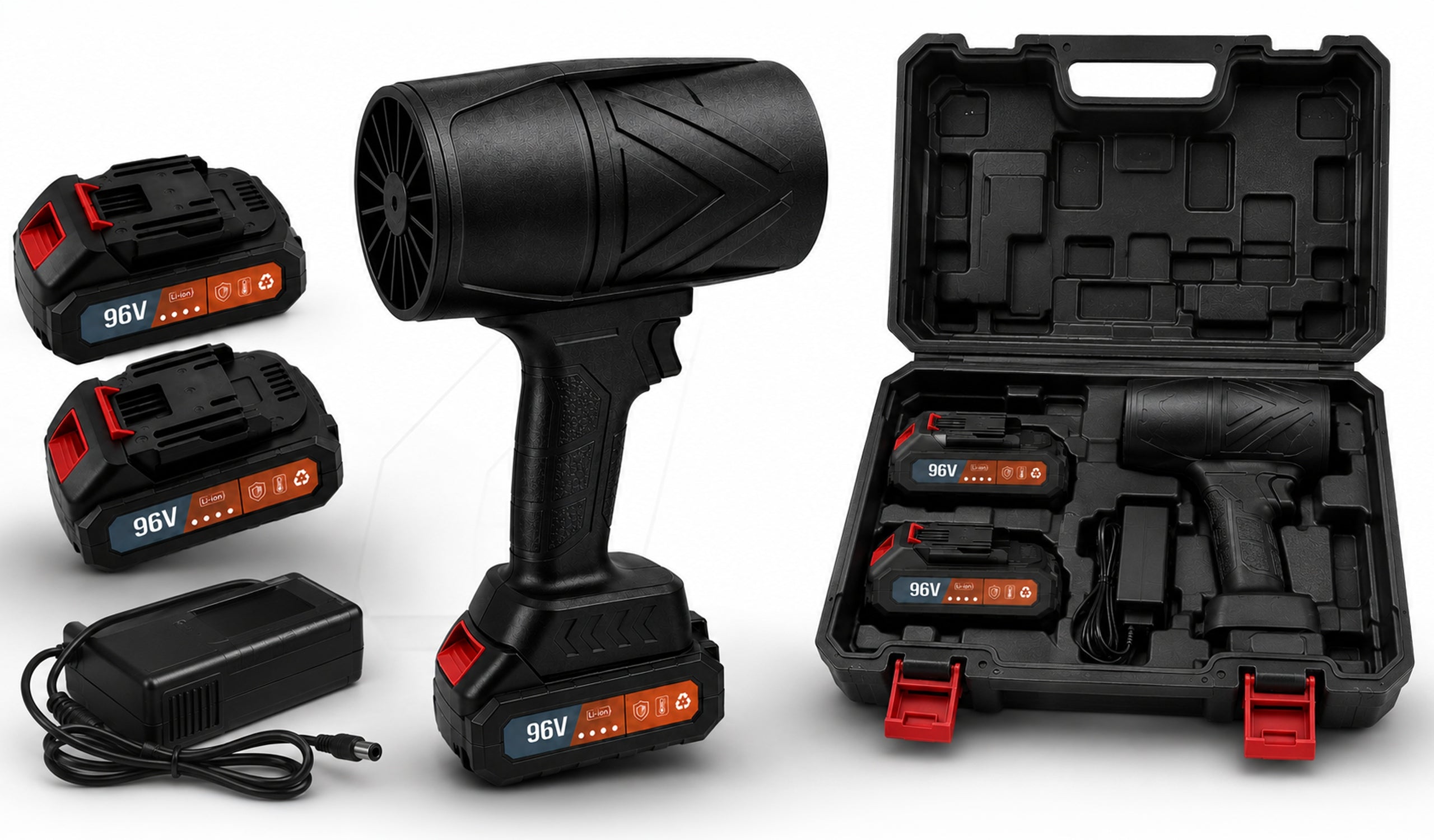 96V GARDEN CORDLESS LEAF BLOWER 3000mAh STRONG BLOWING SUITCASE Manufacturer code BT-CB-20S