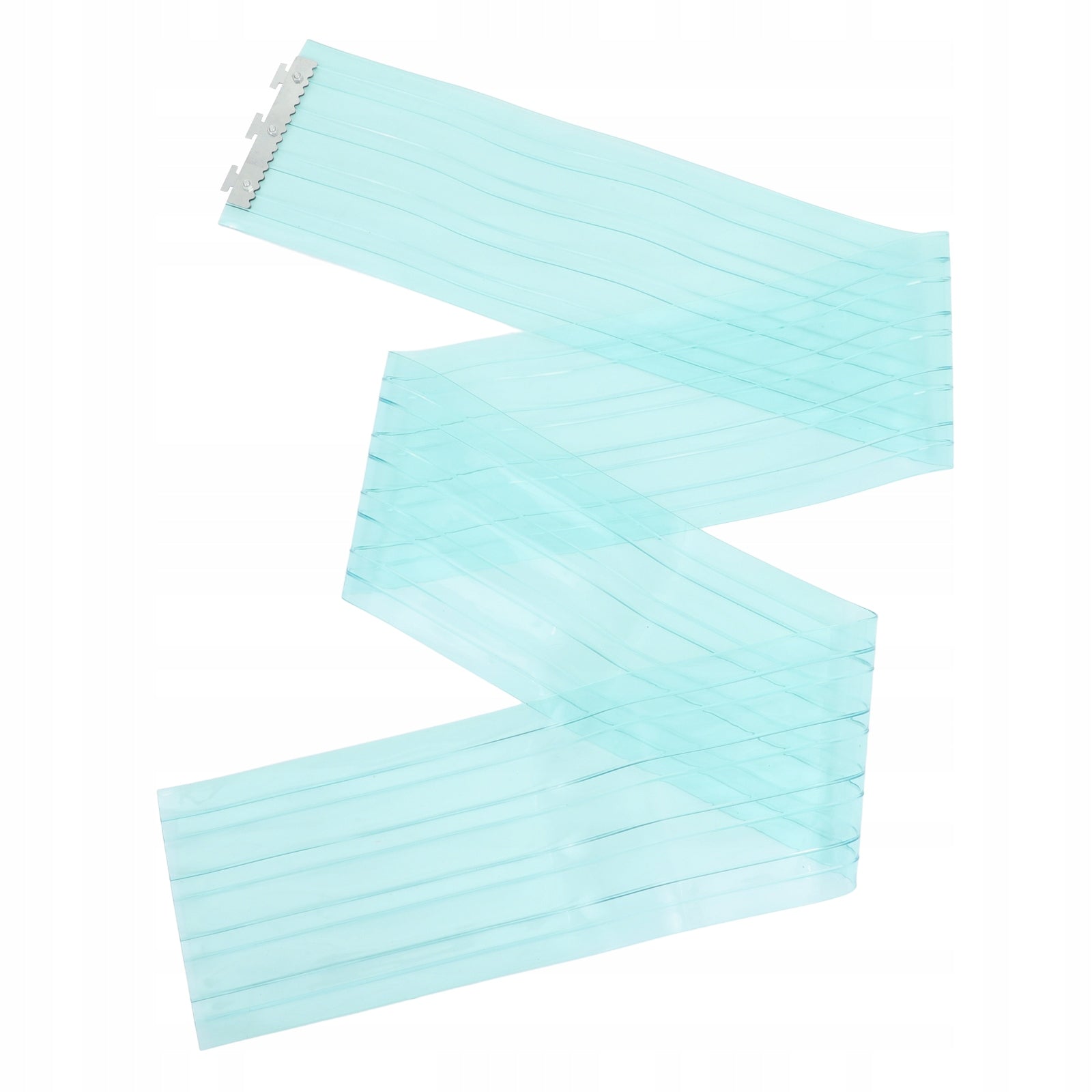 PVC durų užuolaida 1ZEST, permatoma, mėlyna