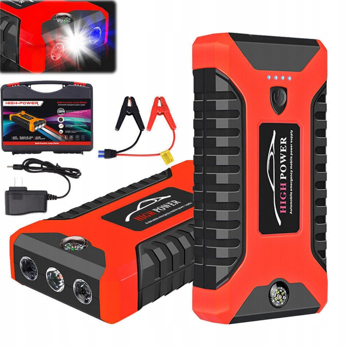 99800MAH AUTO KFZ STARTHILFE JUMP STARTER 12V LADEGERÄT