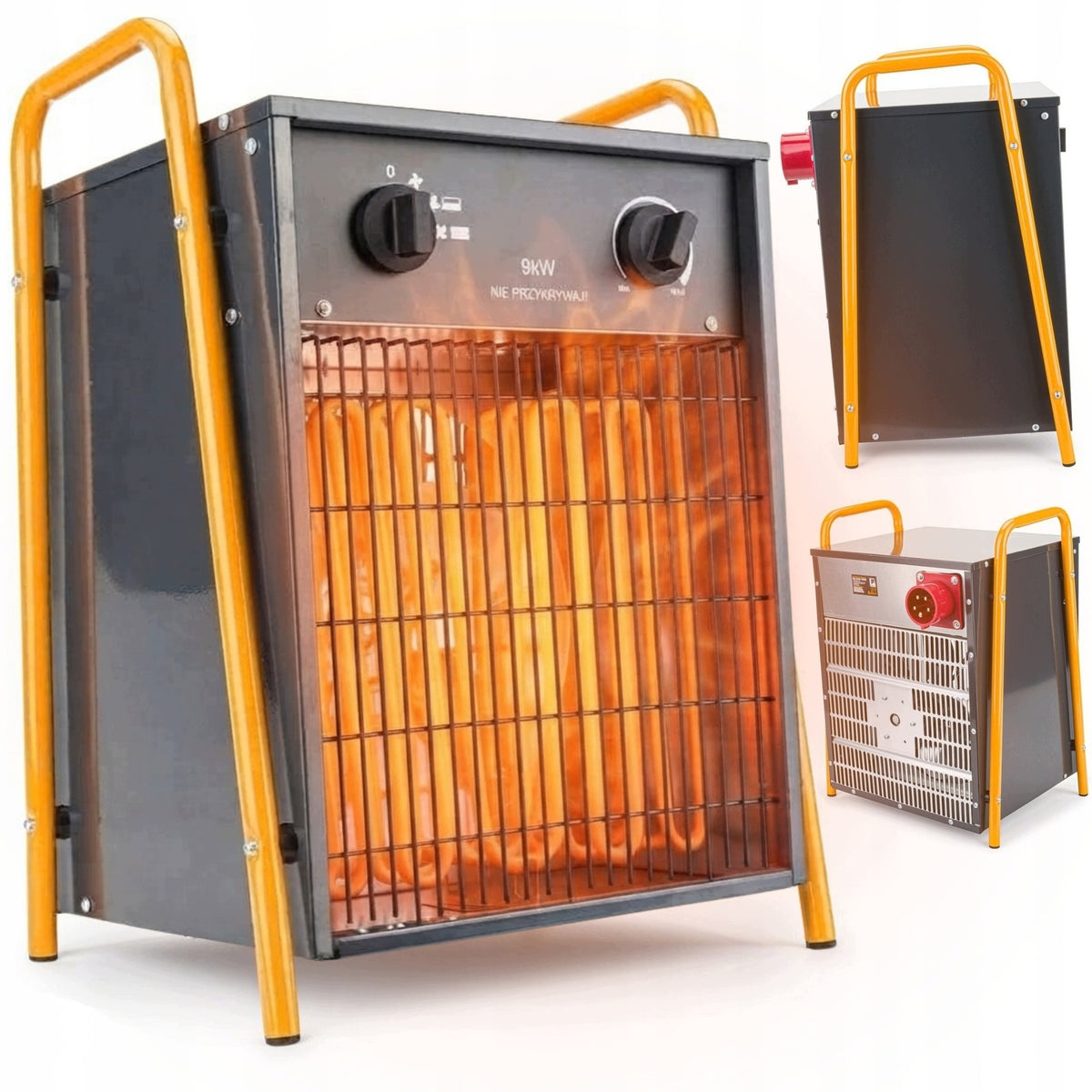 9KW 400V ELECTRIC HEATER WITH THERMOSTAT BLOWER HEATER APRON