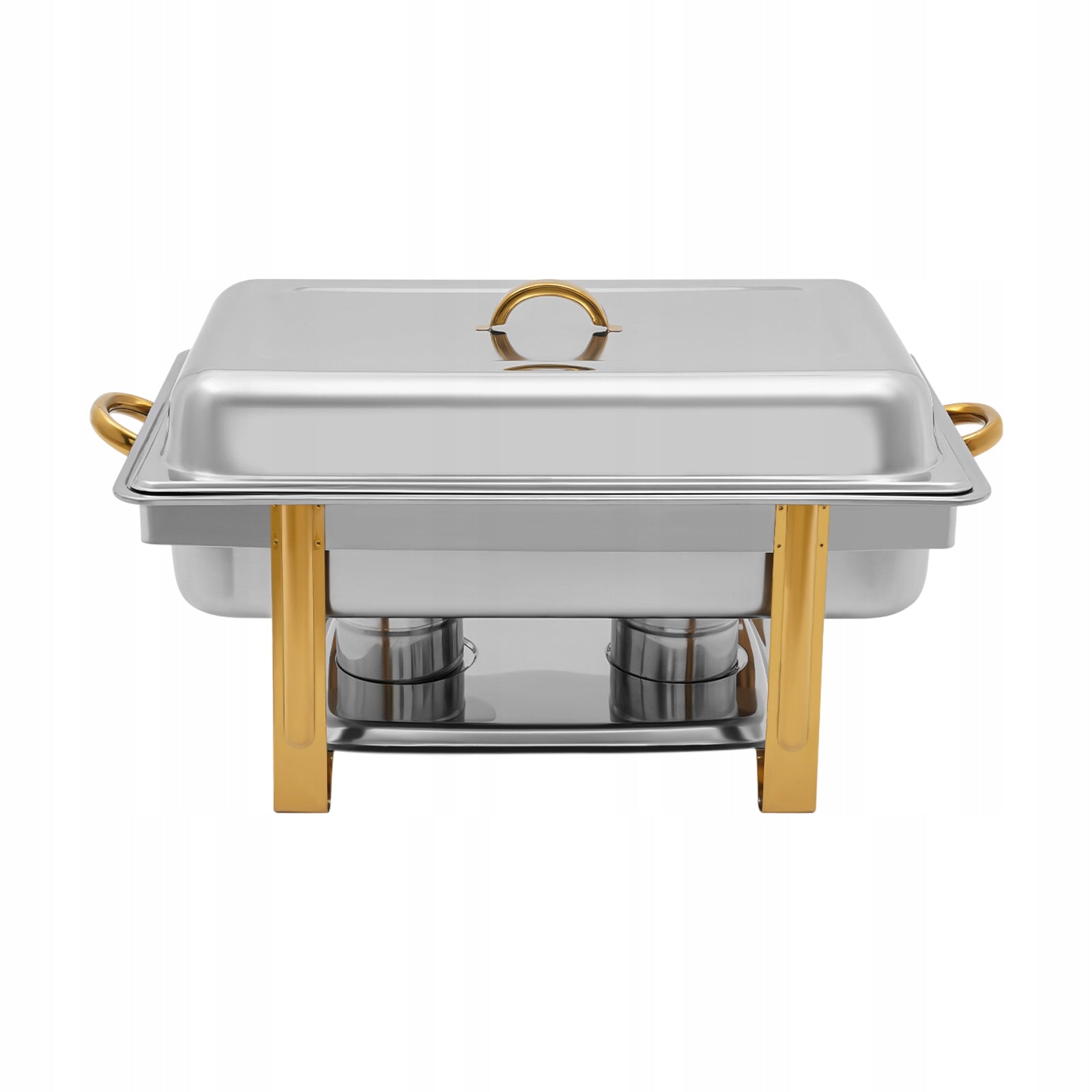 9L Buffet Heater, Stainless Steel, Gold Accents