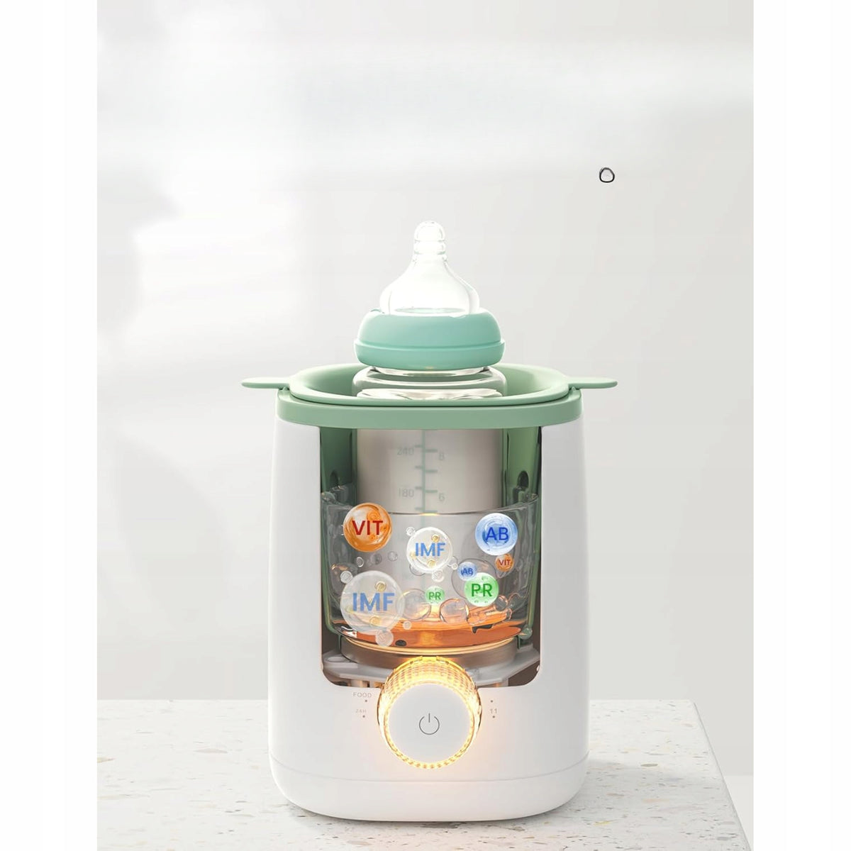 9in1 Bottle and Milk Heater with 37°C Night Light Sterilizer Momcozy Packaging status original