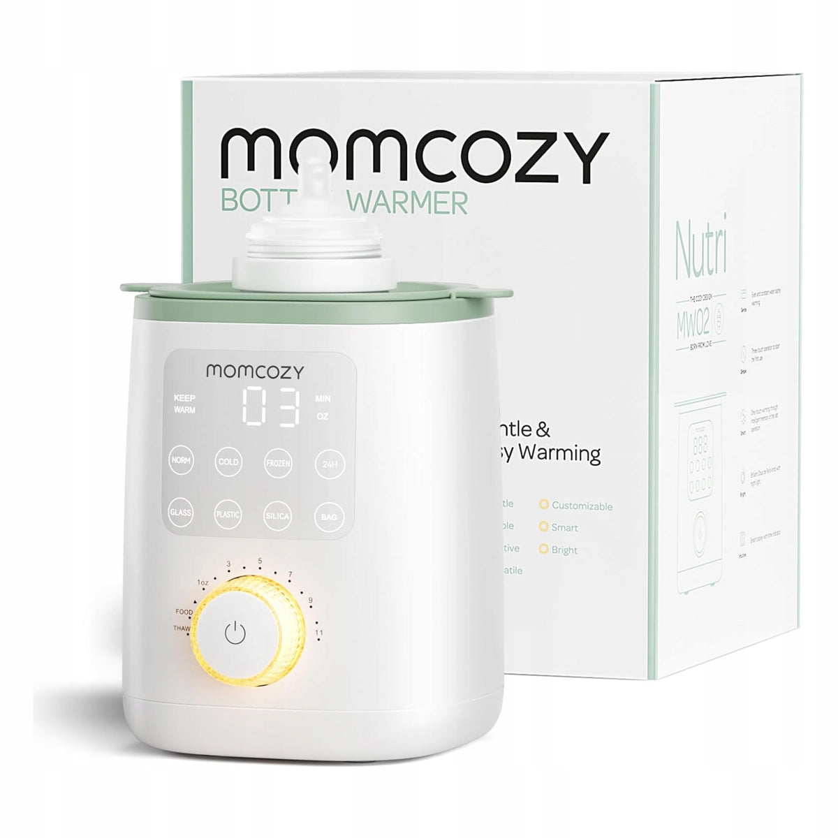 9in1 Bottle and Milk Heater with 37°C Night Light Sterilizer Momcozy