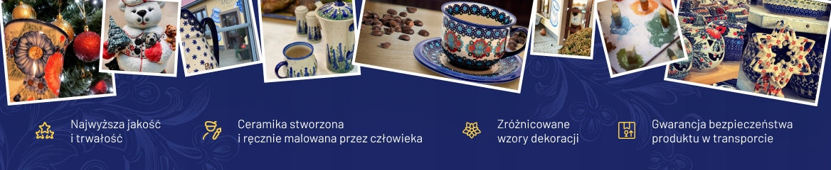 A small ceramic patison. Ceramika Bolesławiec Theme other