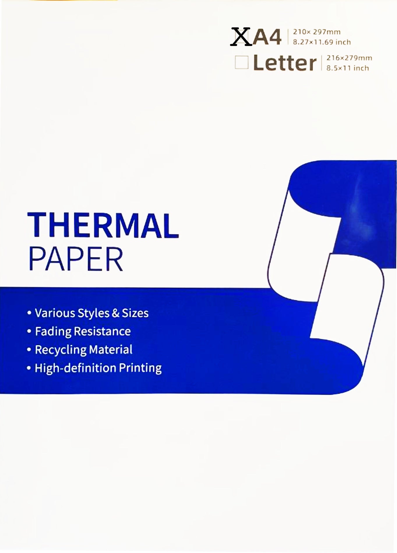 A4 Thermal Paper for Aimo M08F Q22 Portable Printer Manufacturer code Q22-DZF1-RMSG10-A4