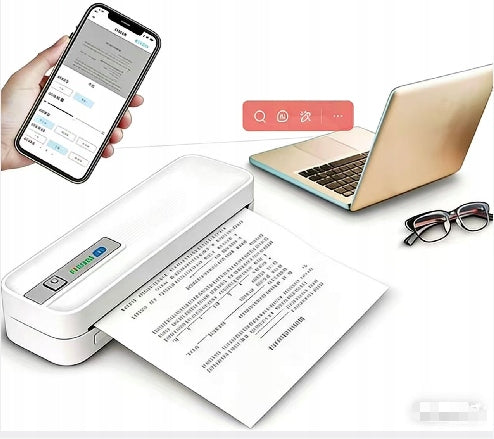 A4 Wireless Bluetooth Inkless Printer for Phone and PC