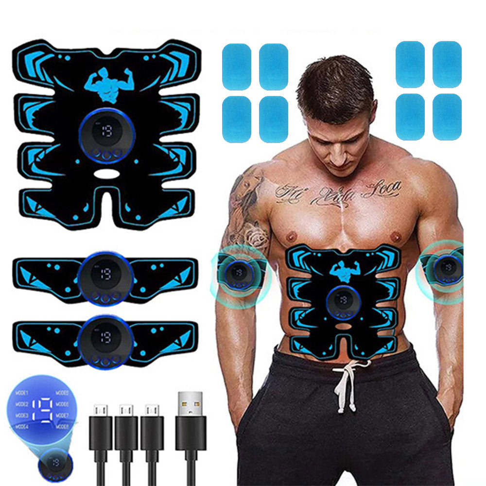 ABDOMINAL MUSCLE ELECTROSTIMULATOR EMS 8MODES SLIMMING BELT WITH GEL