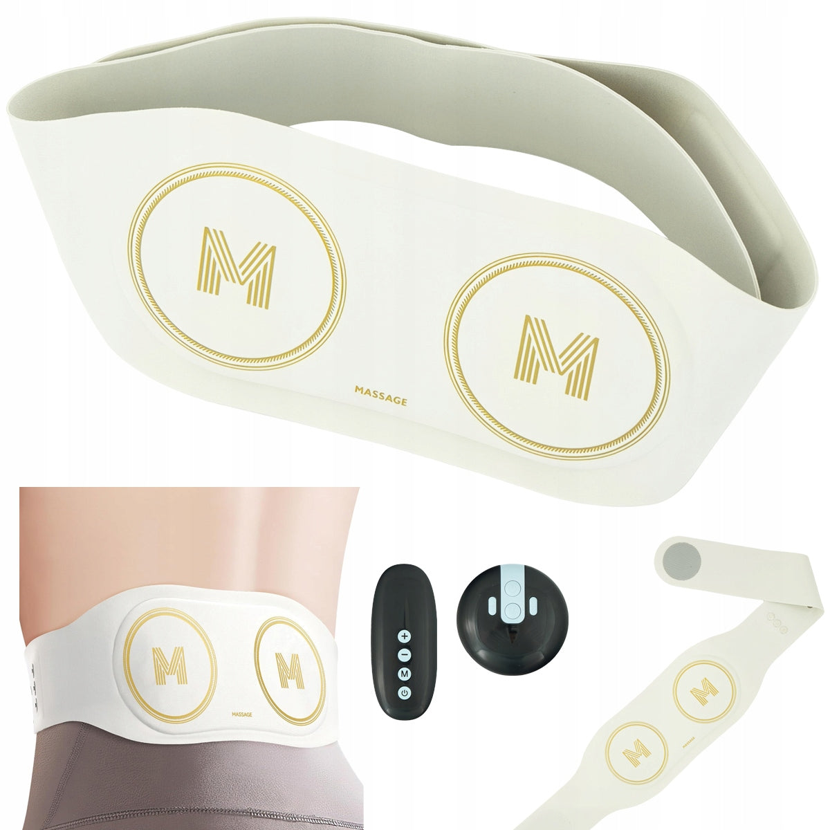 ABDOMINAL MUSCLE ELECTROSTIMULATOR HEATING EMS SLIMMING BELT MASSAGE