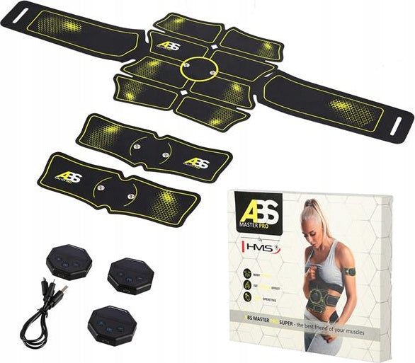 ABDOMINAL MUSCLE ELECTROSTIMULATOR HMS ABS MASTER PRO SUPER Color black