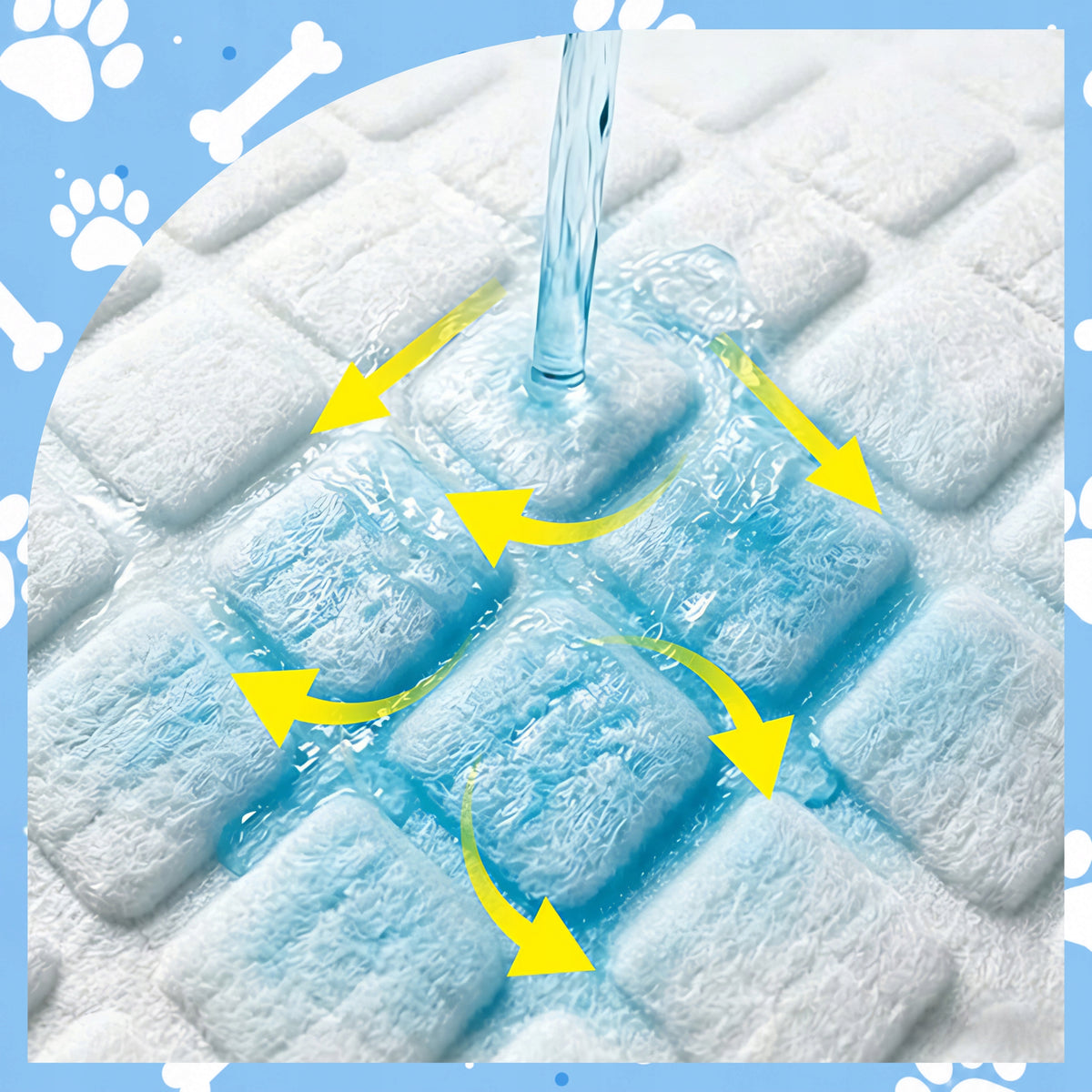 ABSORBENT PADS HYGIENIC DOG MATS LEARNING TO PEE 60x60 100 PCS STRONG Manufacturer code ZESTAW PODKŁADÓW DLA PSA 60X60 CM JEDNORAZOWE