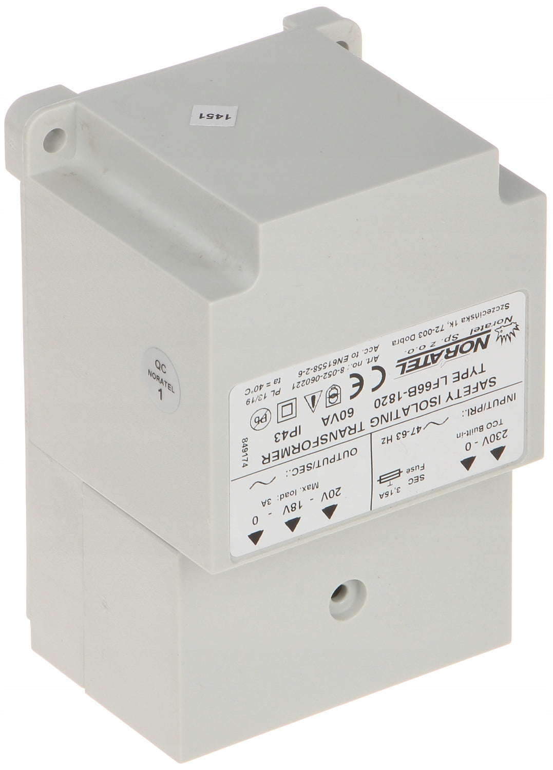 AC POWER SUPPLY 18 V AC 20 V AC TRANSFORMER SATELLITE LF66B-1820 Manufacturer no brand
