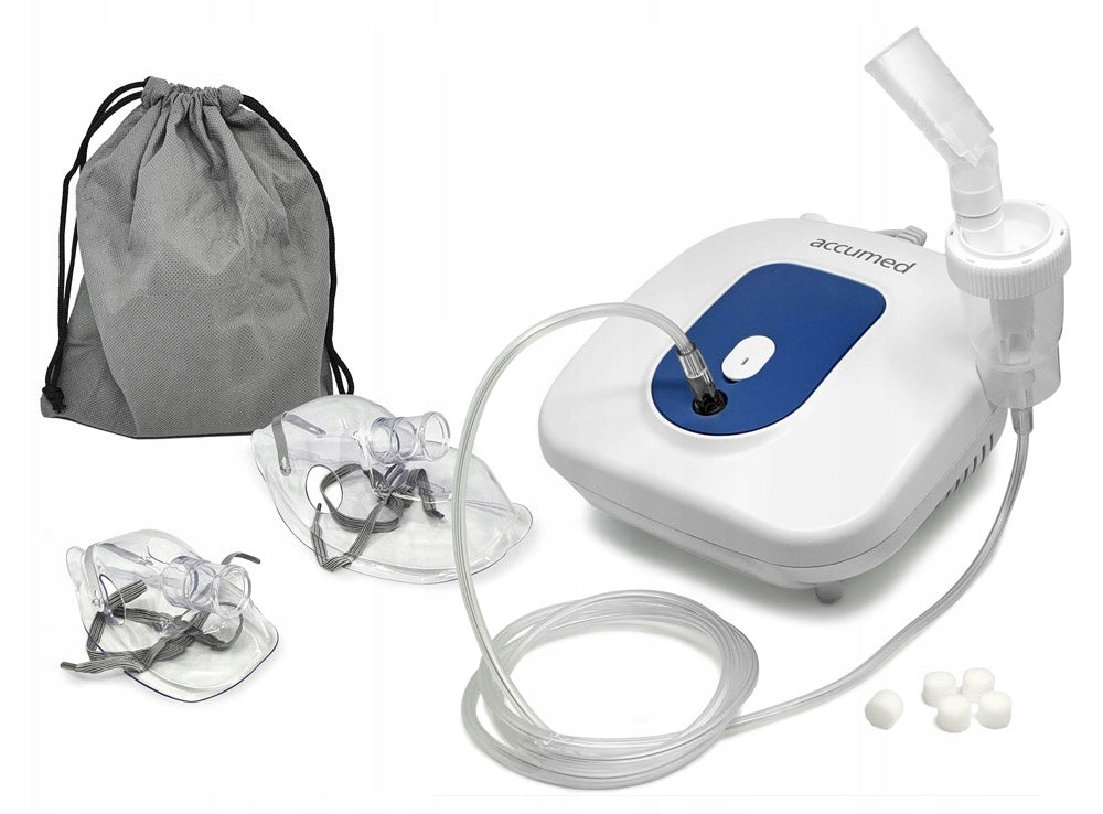 ACCUMED NF100 NEBULISER INHALER TWO MASKS