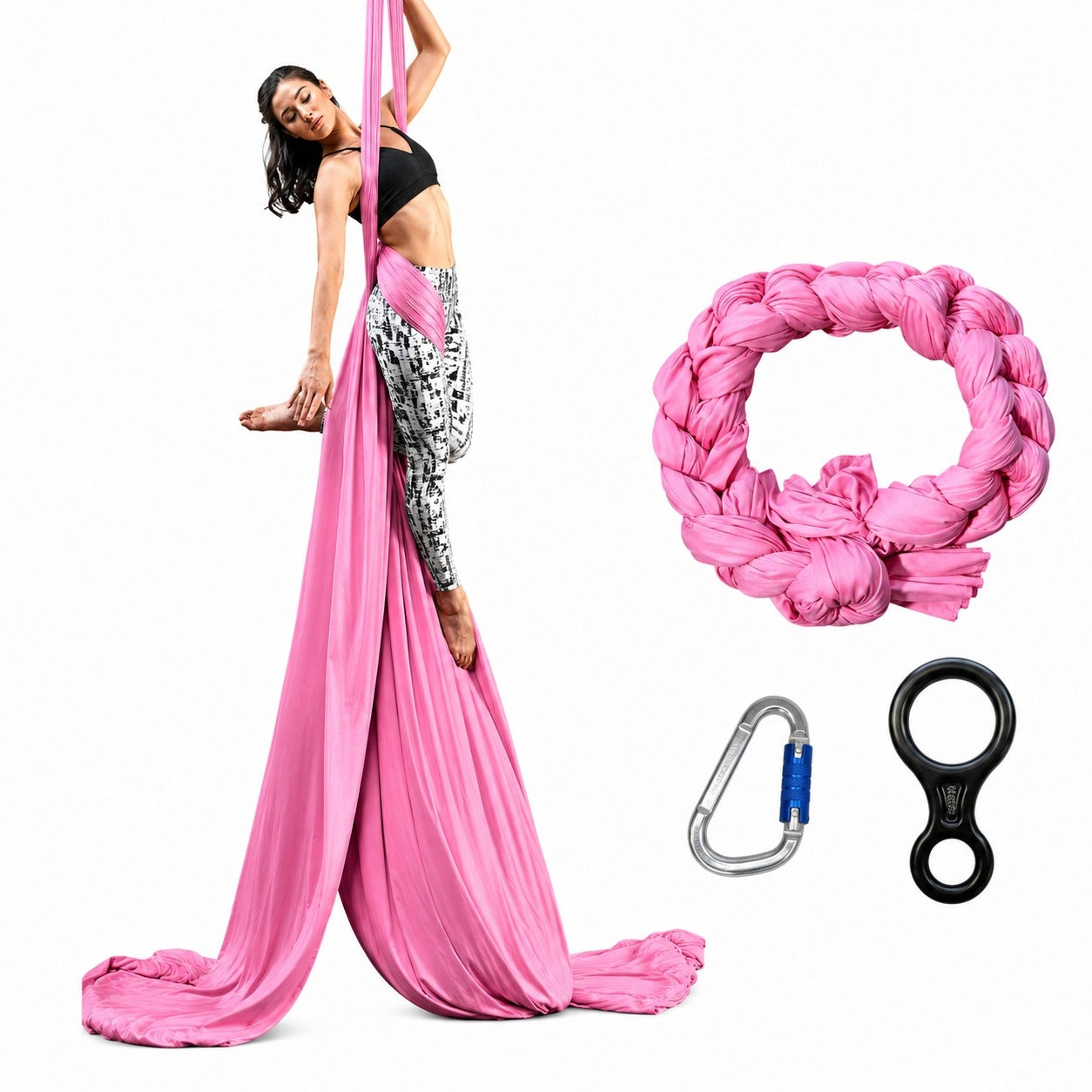 ACROBATIC sash, aerial silk scarf, 9 meters, width 150 cm Manufacturer code szarfa akrobatyczna 9m, szerokość 150 cm