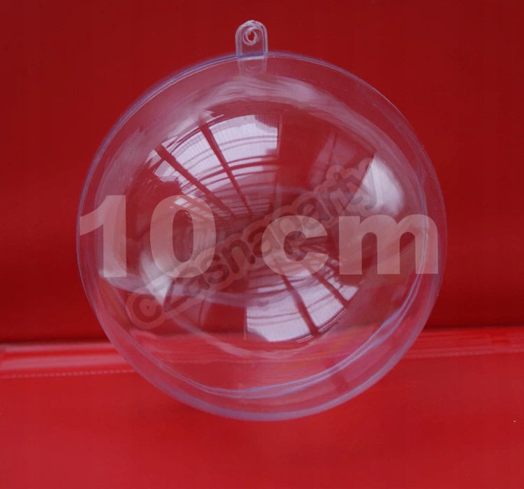 ACRYLIC BAUBLE BALL 10 cm 12 pcs DECORATION CRAFTS DIY CHRISTMAS TREE Manufacturer code 619492