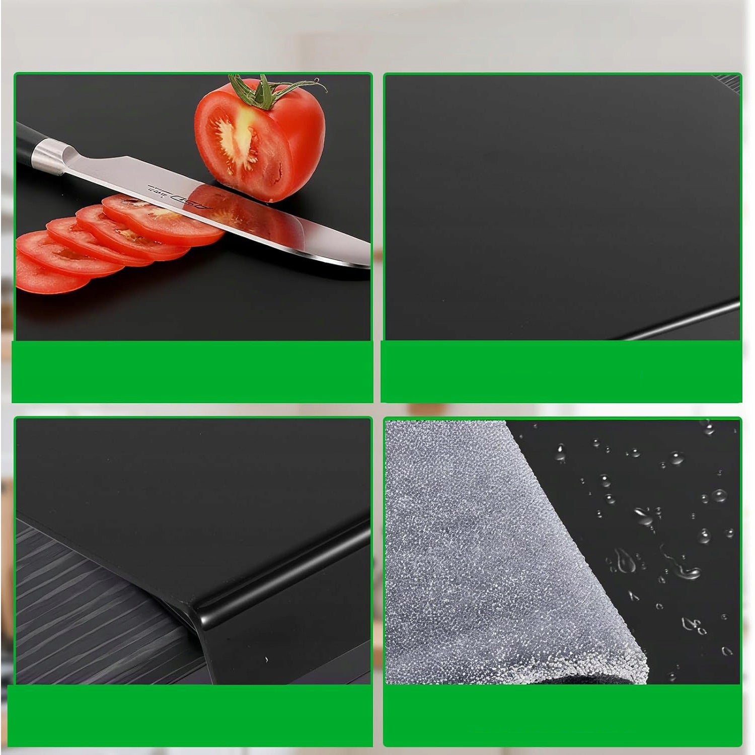 ACRYLIC CUTTING BOARD, WITH LIMITING EDGE, KITCHEN GADGETS Product weight with unit packaging 0.53 kg
