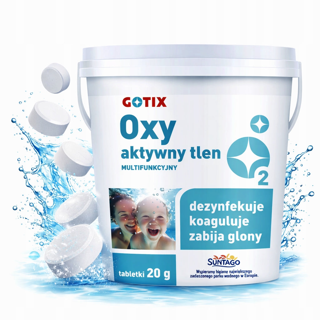 ACTIVE MULTIFUNCTIONAL OXYGEN 11in1 - 3kg - FOR POOL JACUZZI WITHOUT CHLORINE