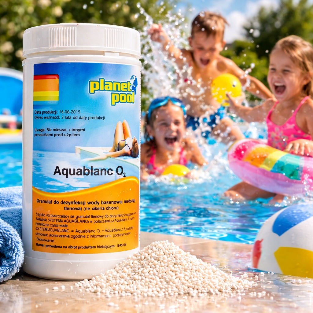 ACTIVE OXYGEN AQUABLANC O2 1kg CHLORINE FREE chemistry for swimming pool jacuzzi SWIMMING POOL Manufacturer code 000000001