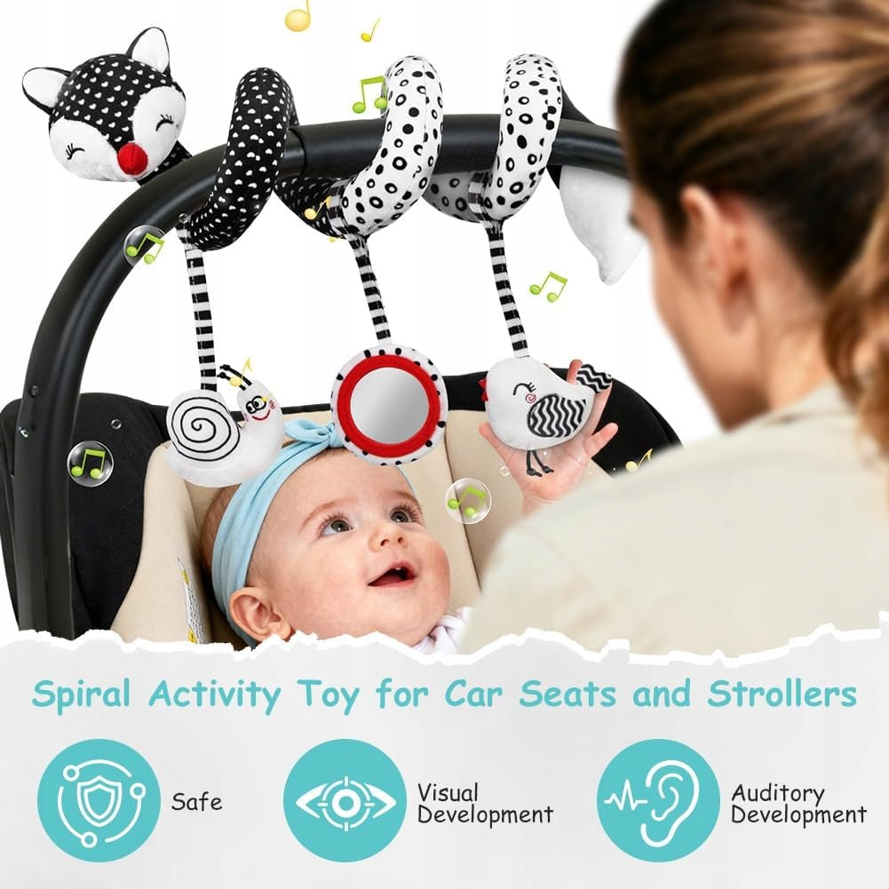 ACTIVITY SPIRAL FOR CAR SEAT CRIB STROLLER WITH RATCHETS 0M+ Brand no brand