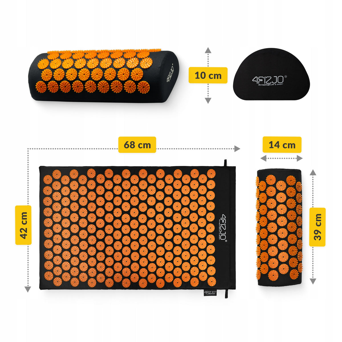 ACUPRESSURE MAT ACUPRESSURE MASSAGE REHABILITATION WITH SPIKES PILLOW Manufacturer code 5907222931752