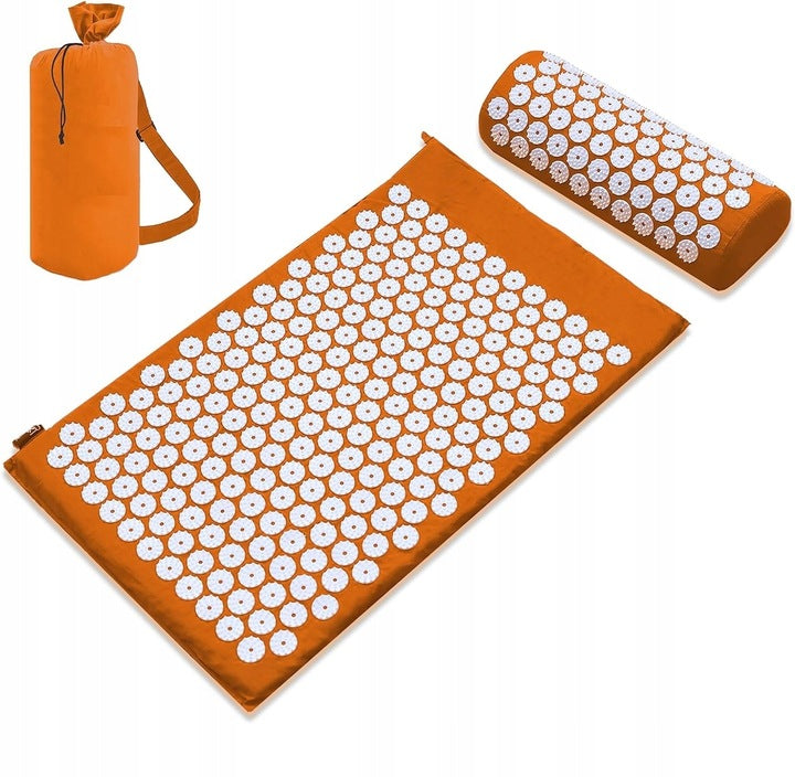 ACUPRESSURE MAT + Acupressure PILLOW Intey Treatments with Spikes Massage