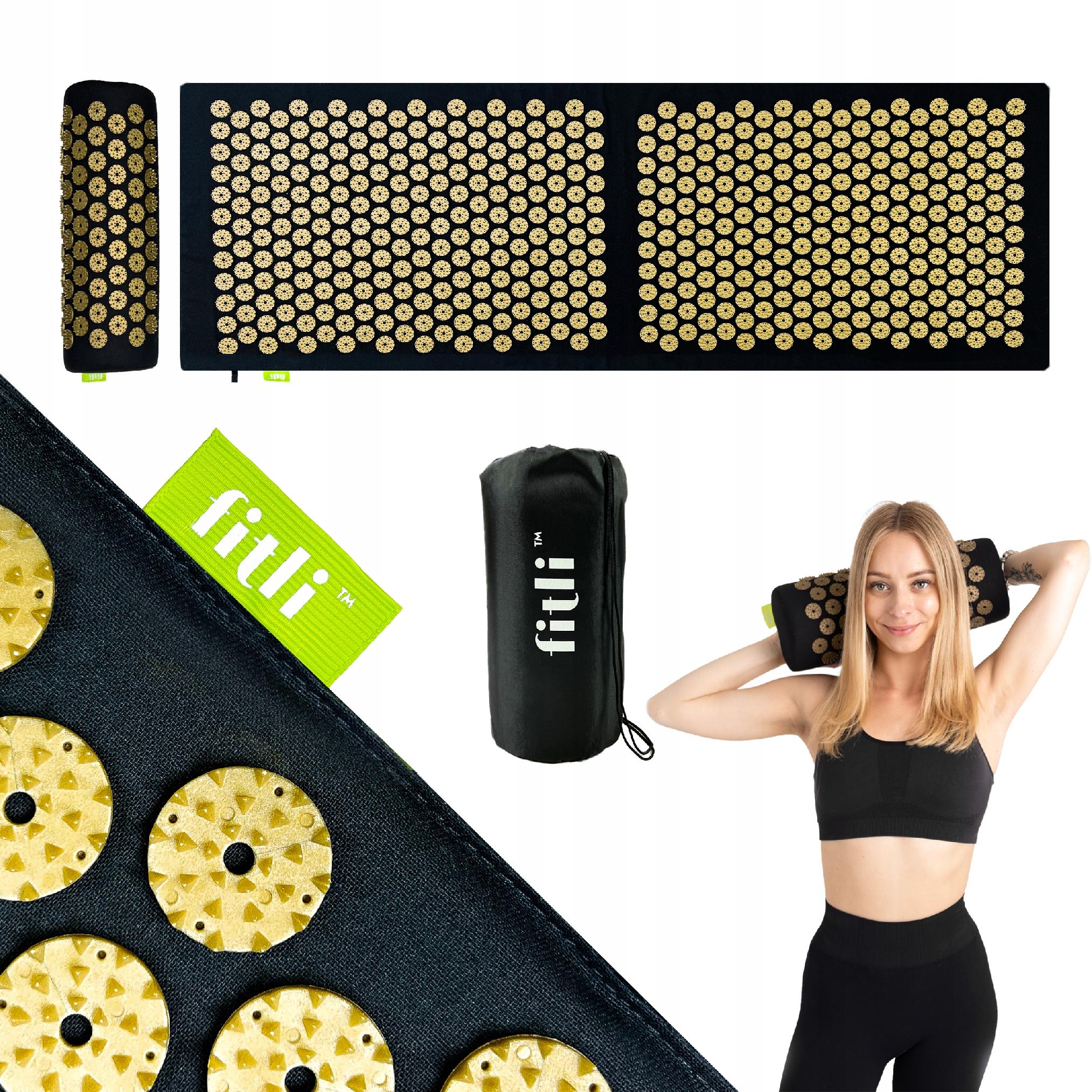 ACUPRESSURE MAT HEALTH MASSAGE WITH SPIKES ACUPRESSURE SET WITH PILLOW