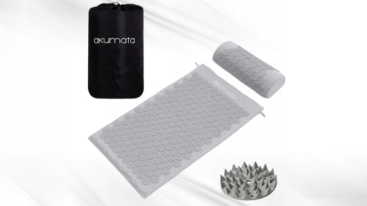 ACUPRESSURE MAT Polish SET WITH PILLOW GREY-GREY 73CMX43CM AKUMATA Medical device yes