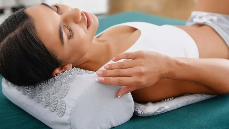 ACUPRESSURE MAT Polish SET WITH PILLOW GREY-GREY 73CMX43CM AKUMATA Packaging status original