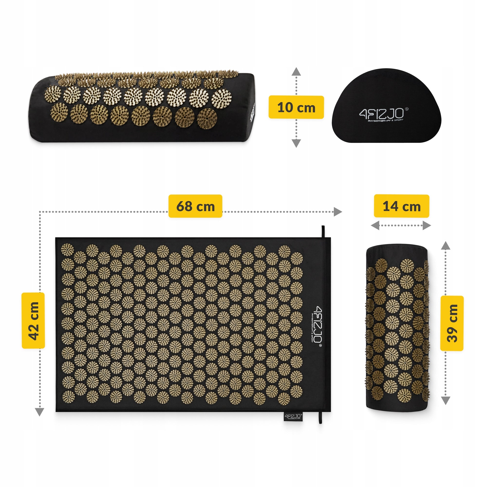 ACUPRESSURE MAT WITH SPIKES HEALTH ACUPRESSURE MASSAGE SET PILLOW Manufacturer code ACM20