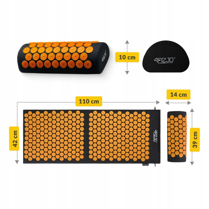 ACUPRESSURE MAT WITH SPIKES HEALTH BACK PAIN WITH PILLOW XL SPIKES Packaging status original