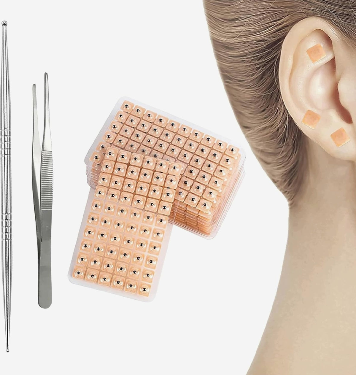 ACUPUNCTURE PATCH 600PCS EAR ACUPRESSURE SET MASSAGE STICKERS