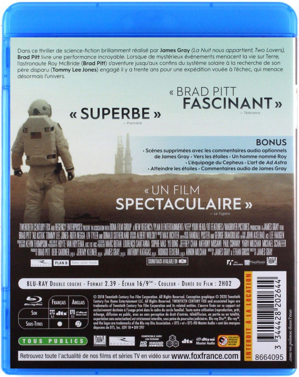 AD ASTRA (BLU-RAY) Packaging status original