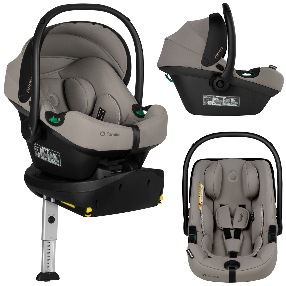 ADAC car seat with BASE 40-86 cm set Lionelo Astrid i-Size SET +