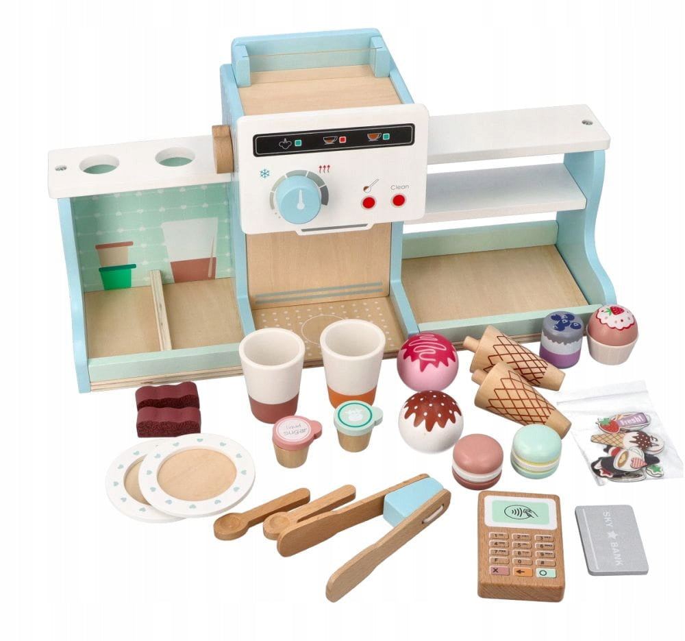 ADAM TOYS CAFE ICE CREAM SHOP PASTRY SHOP STALL WITH ICE CREAM AND COFFEE