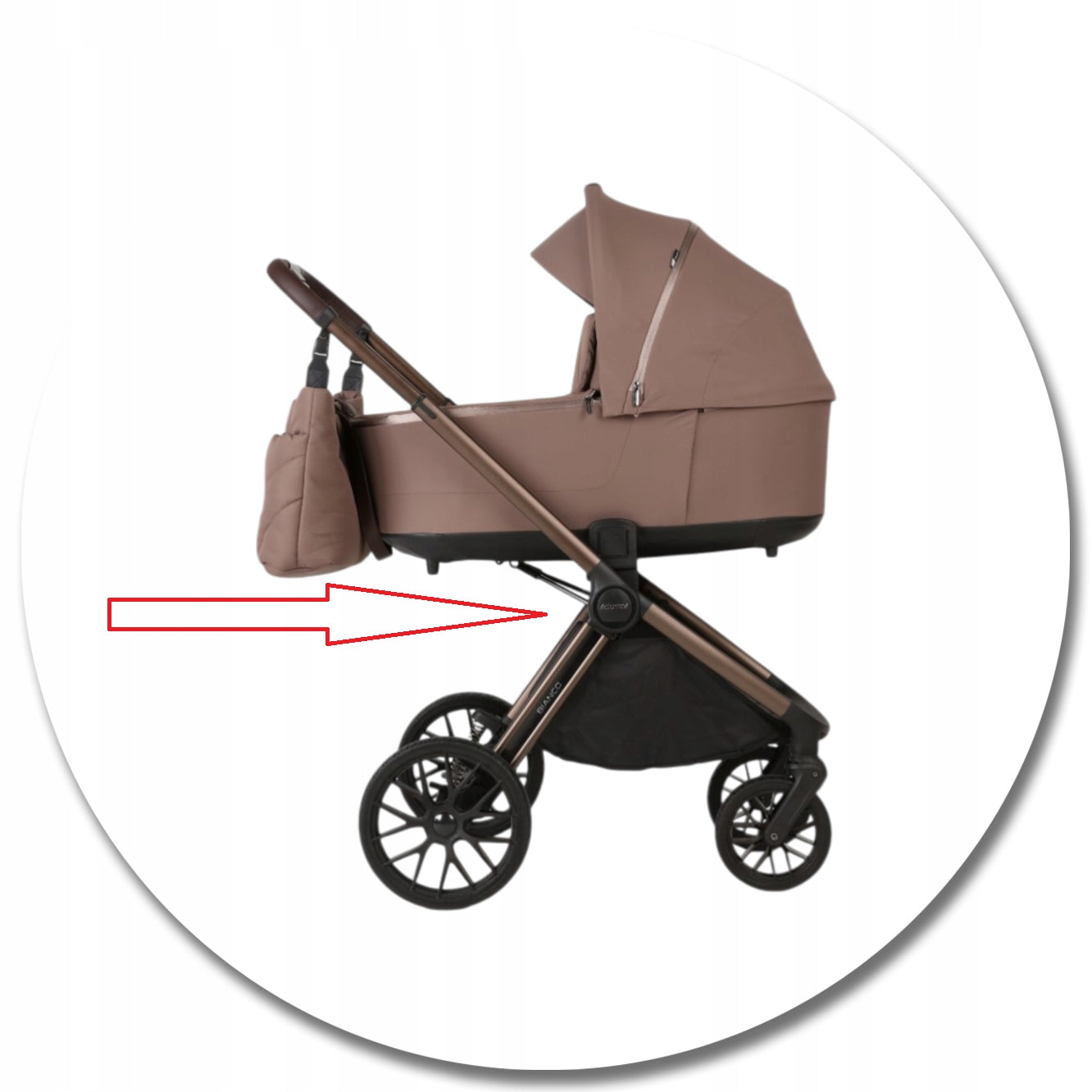 ADAMEX BIANCO CHAMPAGNE LATTE trolley 2in1 + ADAPTERS Manufacturer code Bianco Champagne Latte
