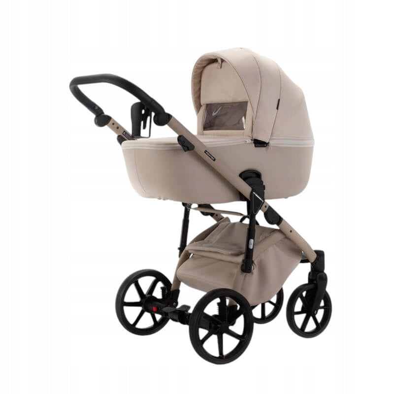 ADAMEX NOLA NATURE stroller 2in1 BAG FOIL + ADAPTERS SET XXL / 3 VANILLA Brand Adamex