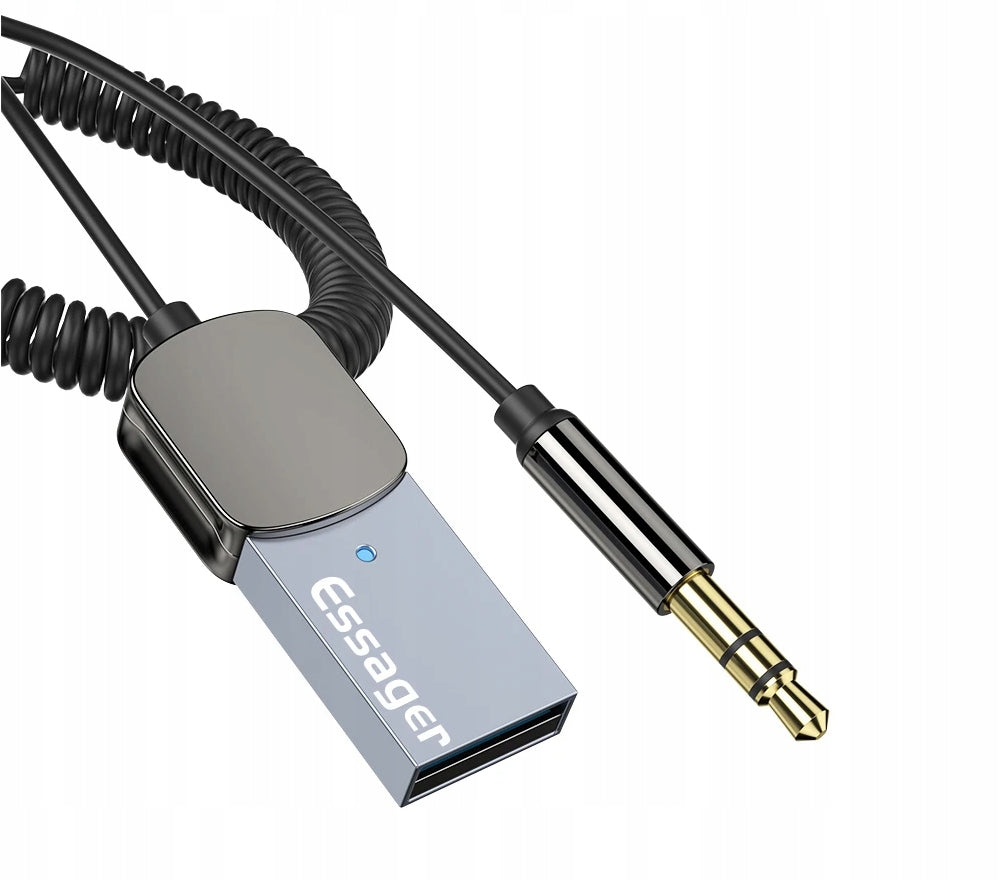 ADAPTER BLUETOOTH RECEIVER AUX USB JACK 3,5 FOR CAR MICROPHONE Brand ESSAGER