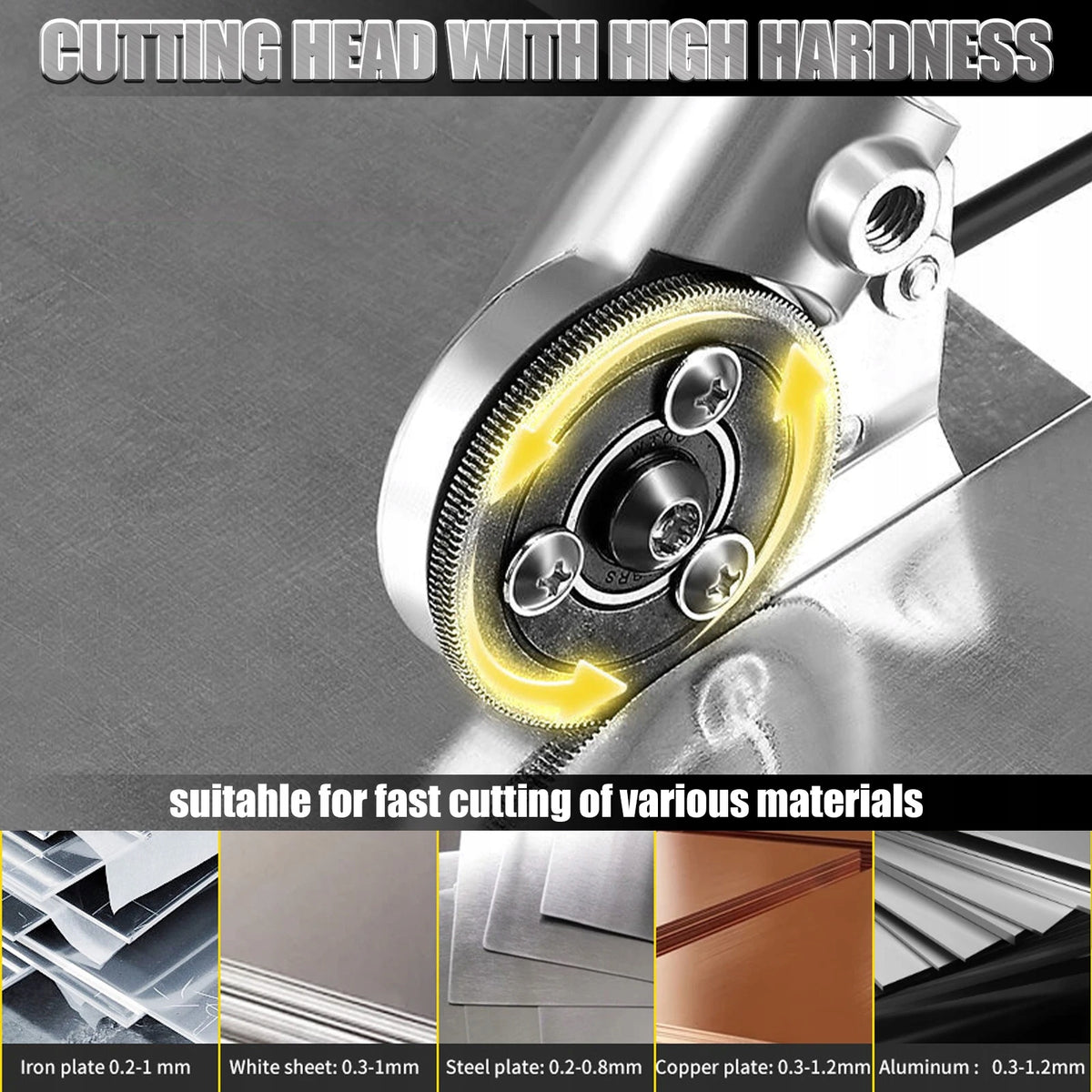 ADAPTER FOR CUTTING SHEET METAL ON DRILL SCREWDRIVER UNIVERSAL SHEET METAL SHEARS Manufacturer code 60441A