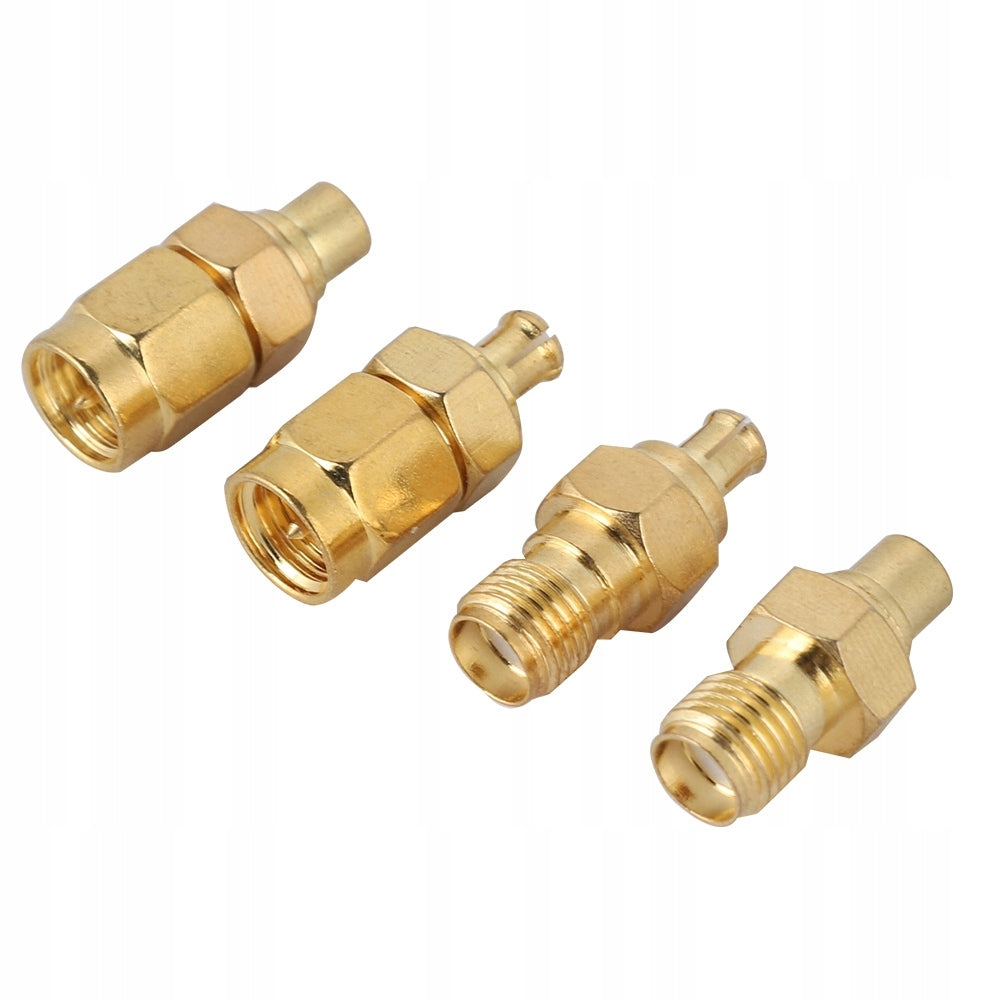 ADAPTER FOR MCX PLUG TO SMA SOCKET FOR CABLE AND RADIO ANTENNAS 50OM 4PCS Brand no brand